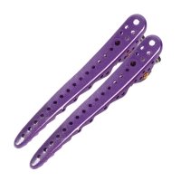 Парикмахерские клипсы-зажимы для волос акула металлические 10,3 см фиолетовые