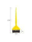 Профессиональная щеточка-кисточка с длинной жесткой щетиной для нанесения кератина и краски для волос широкая желтая