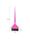 Профессиональная щеточка-кисточка с длинной жесткой щетиной для нанесения кератина и краски для волос широкая розовая