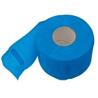 Воротнички для стрижки парикмахерские одноразовые отрывные в рулоне голубые