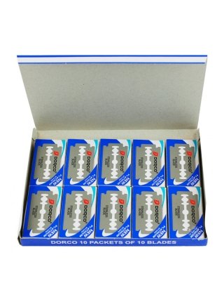 Сменные лезвия для безопасной бритвы Dorco Platinum двухсторонние упаковка