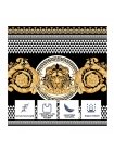 Парикмахерская накидка-пеньюар для клиента Barber Golden Lion водостойкий нейлон 140х160 см