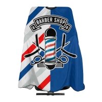 Перукарська накидка-пеньюар для клієнта Barber Shop водостійкий нейлон 140х160 см