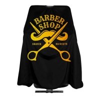 Парикмахерская накидка-пеньюар для клиента Barber Shop Haircuts водостойкий нейлон 140х160 см