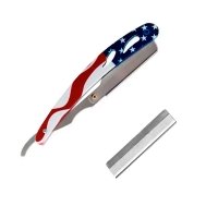 Опасная бритва T.D.J шаветка нержавеющая сталь USA набор со сменными лезвиями (10 шт.)