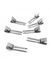 Затискачі для волосся Curl Clips Metal з 2-ма зубами плоскі металеві 46 мм