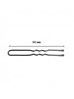 Шпильки для волосся Hair Pins хвилясті 50 мм чорні