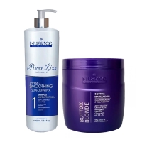 Набор ботокса Nuance Bttox Matizador Blonde Anti-Yellow для блонда и осветленных волос, 2х1000 мл (заводские)