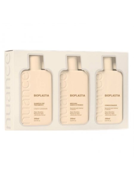 Набір Nuance Bioplastia Home Kit для домашнього догляду за пошкодженим волоссям 3х250 мл