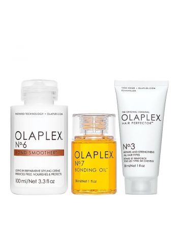 Набор Olaplex Smooth & Shine Kit для сияния и гладкости волос (маска 30 мл, крем 100 мл, масло 30 мл)