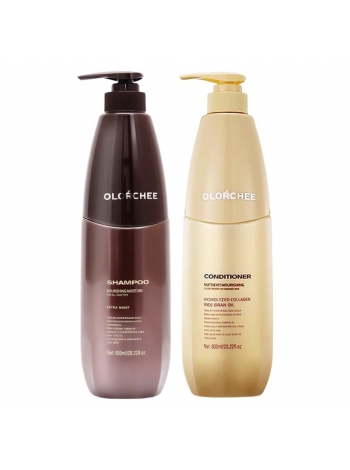 Набор Olorchee Nourshing Moisture DUO шампунь и кондиционер для питания и увлажнения волос 2х800 мл