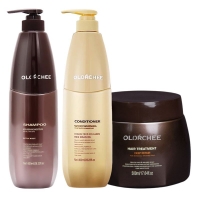 Набір Olorchee Nourshing Moisture TRIO-4 шампунь, кондиціонер і маска для живлення та відновлення волосся 2х800+500 мл