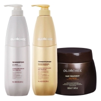 Набір Olorchee Anti Grease TRIO-2 шампунь, кондиціонер і маска для жирного волосся і шкіри голови 2х800+500 мл