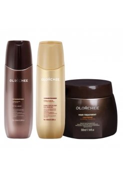 Набір Olorchee Nourshing Moisture TRIO-3 шампунь, кондиціонер і маска для живлення та відновлення волосся 2х300+500 мл