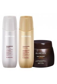Набір Olorchee Anti Grease TRIO-1 шампунь, кондиціонер і маска для жирного волосся і шкіри голови 2х300+500 мл