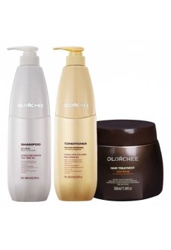 Набір Olorchee Anti Grease TRIO-2 шампунь, кондиціонер і маска для жирного волосся і шкіри голови 2х800+500 мл