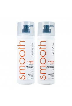 Набір Organic Keragen Smoothing безсульфатний шампунь і кондиціонер з кератином, 2х500 г (розлив)