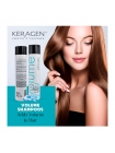 Набір Organic Keragen Volumizing шампунь та кондиціонер для об'єму волосся з кератином, 2х298 мл