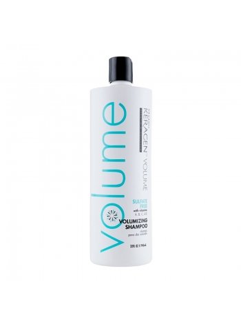 Безсульфатный шампунь Organic Keragen Volumizing Shampoo для объёма волос, 946 мл (заводская)