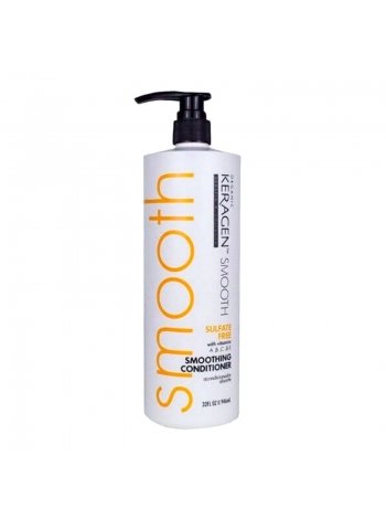 Безсульфатный кондиционер Organic Keragen Smoothing Conditioner разглаживающий, 946 мл (заводская)
