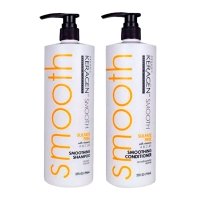 Набор Organic Keragen Smoothing безсульфатные шампунь и кондиционер с кератином, 2х100 г (разлив)