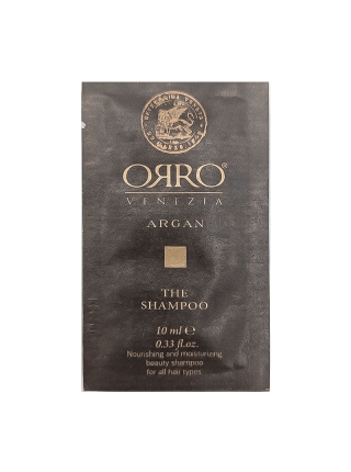 Шампунь ORRO Venezia Argan Shampoo питательный и увлажняющий с маслом арганы, 10 мл (саше)