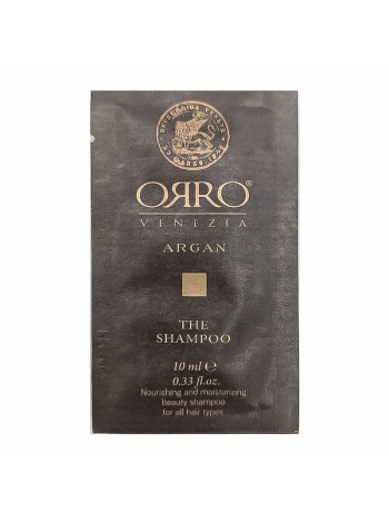 Шампунь ORRO Venezia Argan Shampoo питательный и увлажняющий с маслом арганы, 10 мл (саше)