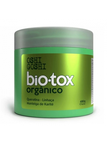 Ботокс Oshi Goshi Bio-Tox Organico Queratina Manteiga de Karite для розгладжування та відновлення волосся, 480 г