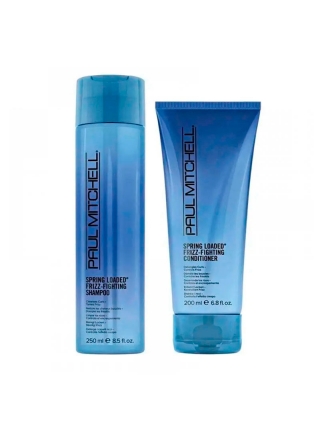 Набор Paul Mitchell Spring Loaded Frizz-Fighting шампунь и кондиционер для кудрявых  и вьющихся волос, 2х7,4 мл (саше)