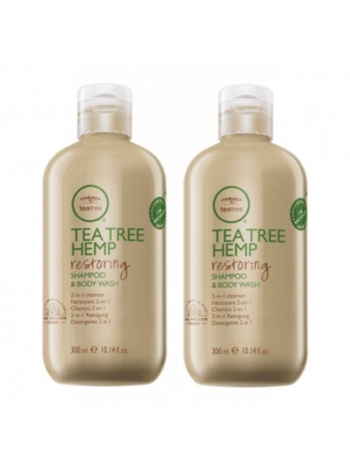 Набір Paul Mitchell Tea Tree Hemp відновлюючий шампунь-гель для душу та кондиціонер-лосьйон для тіла, 2х300 мл