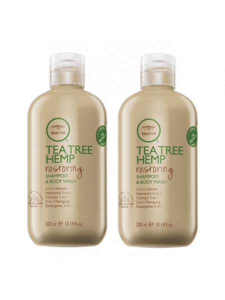 Набор Paul Mitchell Tea Tree Hemp восстанавливающий шампунь-гель для душа и кондиционер-лосьон для тела, 2х300 мл