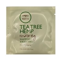 Восстанавливающий шампунь и гель для душа Paul Mitchell Tea Tree Hemp Restoring Shampoo & Body Wash, 7,4 мл (саше)