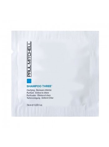 Шампунь Paul Mitchell Clarifying Shampoo Three для глибокого очищення волосся, 7,4 мл (саше)