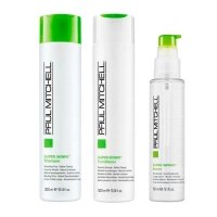 Набор Paul Mitchell Super Skinny Daily разглаживающий шампунь, кондиционер и сыворотка, 300/300/150 мл