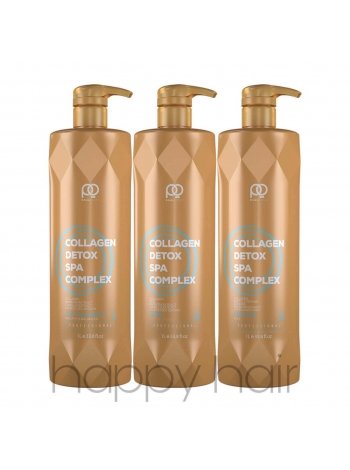 Набір для кератинового випрямлення Paul Oscar Collagen Detox SPA Complex