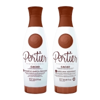 Набор Portier Cacao Thermo Smoothing для кератинового выпрямления, 2х500 г (разлив)