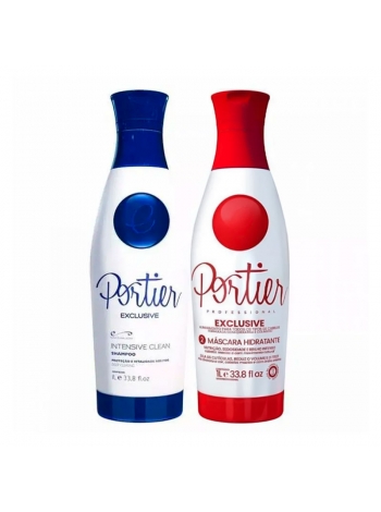 Набор Portier Exclusive для кератинового выпрямления, 2х50 г (разлив)