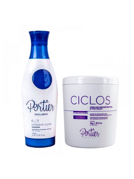 Набор ботокса для волос Portier Ciclos Violet B-TOX Маsk, 30/50 г (разлив)