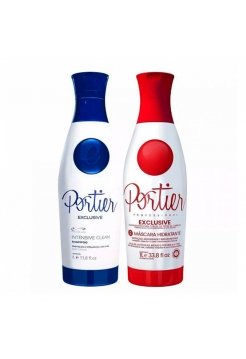 Набор Portier Exclusive для кератинового выпрямления, 2х500 г (разлив)