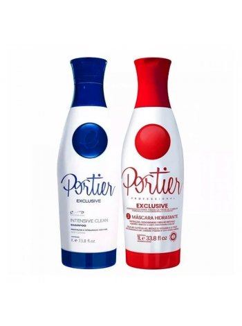 Набір Portier Exclusive для кератинового випрямлення, 2х100 г (розлив)