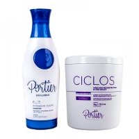 Набір ботоксу для волосся Portier Ciclos Violet B-TOX Маsk, 100/200 г (розлив)