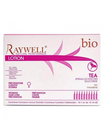 Ампулы лосьон против выпадения волос у женщин Raywell Bio Tea Lotion