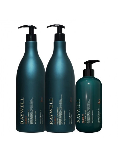 Набор Raywell B.IO Curly Control шампунь, кондиционер, крем для вьющихся волос 2х1000+200 мл