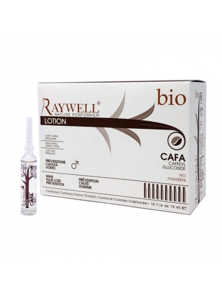 Ампули Raywell Bio Cafa Lotion Лосьйон проти випадіння волосся у чоловіків