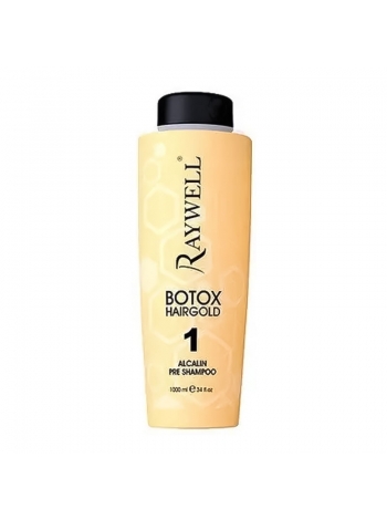 Шампунь глубокого очищения Raywell Botox Hairgold Alcalin Pre Shampoo, 500 г (розлив)