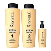 Набор для восстановления волос Raywell Botоx Hairgold Kit, 1000/1000/150 мл