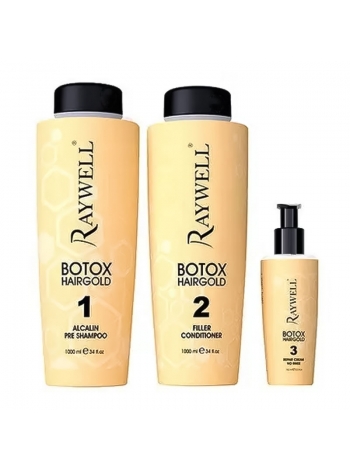 Набір для відновлення волосся Raywell Botоx Hairgold Kit, 1000/1000/150 мл