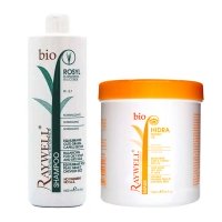 Набор для жирной кожи головы и сухих волос шампунь Raywell Bio ROSYL и маска Bio Hidra (RR341/RR345), 2х1000 мл (заводские)