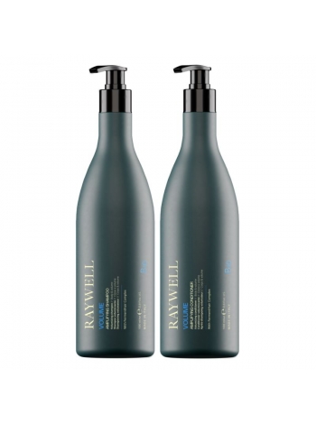Набор Raywell B.IO Volume шампунь и кондиционер для объема тонких волос, 2х1000 мл