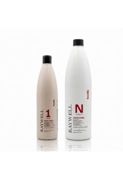 Raywell Tools Wave Lotion 1 Strong Набір для біозавивки для натурального та жорсткого густого волосся RR540+RR543, 250+500 г (розлив)